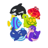 Набір для купання Fixi Морські тварини - 