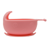 Силиконовая тарелка на присоске Happy Meal, розовая - 